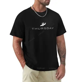 Логотип группы Thursday (прозрачный фон) Футболка винтажная одежда аниме одежда футболки мужские футболки