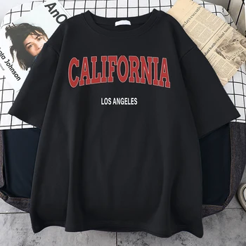 Лос-Анджелес, Калифорния

Хлопчатобумажная футболка, Индивидуальные спортивные футболки, Винтажная хипстерская повседневная рубашка, негабаритные дышащие мужские футболки