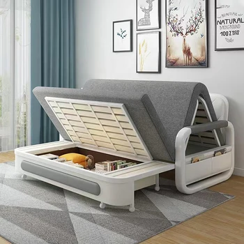 Мебель для квартиры металлический каркас складной диван-кровать для хранения современный раскладной диван-кровать