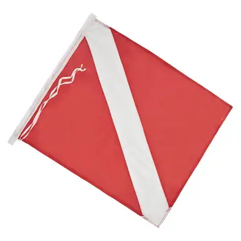 Международный флаг для дайвинга Предупреждающий Флаг 12 дюймов x 6 дюймов Аксессуары Из полиэстера Сверхмощный Флаг для лодки, Маркер для подводной охоты на открытом воздухе