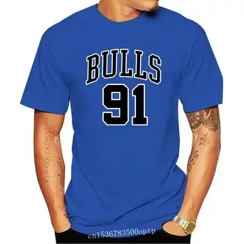 Мужская одежда, футболка PixHe Bulls 91, футболка 91 Bulls, футболка Dennis Rodman