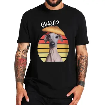 Мужская футболка Quaso Meme, Футболка В стиле Ретро Для любителей собак в стиле Харадзюку, Мужская Женская Одежда Европейского размера, Хлопок, Унисекс, Летняя Уличная одежда С круглым вырезом