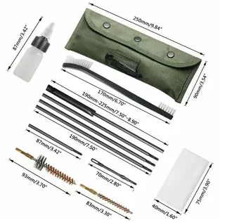 Набор для чистки AR15 / M16 / M4 Щетки Инструменты для чистки и обслуживания винтовки