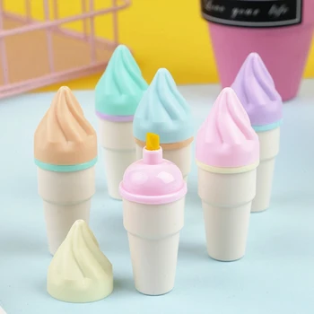 Набор симпатичных фломастеров и маркеров для мороженого, разноцветные ручки, долговечные, простые в использовании