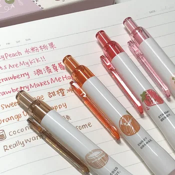 Нетоксичные Гелевые Ручки Пластик Большой Емкости 0,5 мм С Тонкой Точкой Черные Ручки Нажимного Типа Износостойкие Студенческие Принадлежности Канцелярские Принадлежности