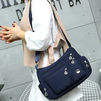 Новая женская сумка, нейлоновые водонепроницаемые сумки-мессенджеры для леди, сумка через плечо, повседневные сумки, высококачественные многофункциональные сумки