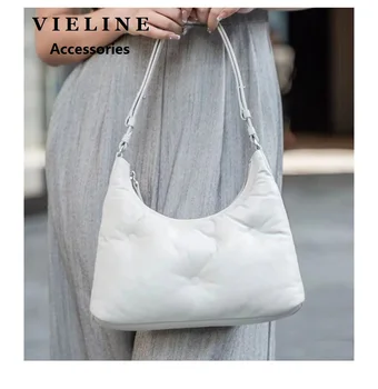 Новая модная женская сумка-хобо от VIELINE, сумка для подмышек, хлопковая подушка Cloud Space, сумка на одно плечо