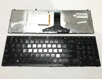 НОВИНКА для ноутбука Toshiba Satellite A660 A660D A665 A665D Клавиатура Teclado US Черного цвета С ПОДСВЕТКОЙ