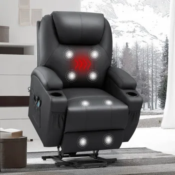Новое кресло-качалка с электроприводом для пожилых людей, раскладывающийся диван для гостиной с массажем и подогревом