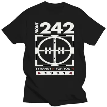 Новые мужские топы Cosuol Front 242 от Tyronny For You, хлопковая футболка