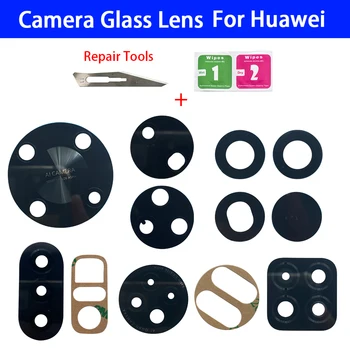 Новый Стеклянный Объектив Задней Камеры Для Huawei Mate 50 Pro Nova Y60 Y70 Plus Y90 Y9A P50 P60 Pro Линзы С Клеевой Наклейкой