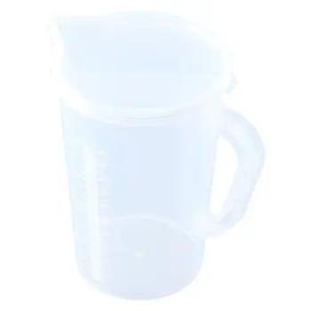 Пластиковый градуированный стакан с ручками, мерный стаканчик с утолщенной чешуей, 1000 мл, чашка большой емкости, Химическое лабораторное оборудование