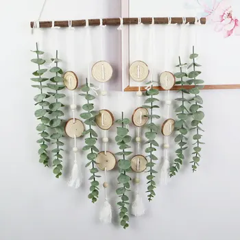 Повесьте искусственные листья эвкалипта на стену, чтобы придать помещению свежий вид, придав ему естественность, Замечательный подарок