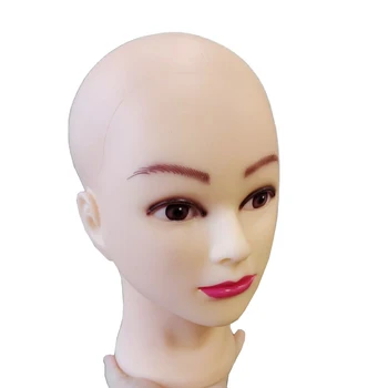 Подставки для париков Женская африканская голова манекена без волос Для изготовления подставки для париков и демонстрации шляп Косметологический манекен Тренировочная головка