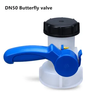 Полипропиленовый дроссельный клапан DN50 75 мм, Переходник для слива бака IBC, фитинги для садового шланга, разъем для контейнера для воды