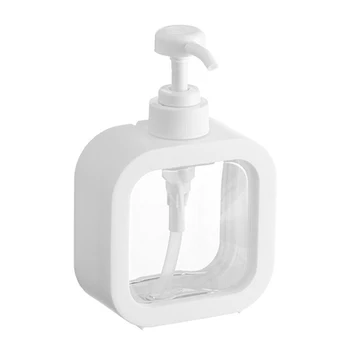 Портативный дозатор шампуня, квадратная пустая бутылка для ванной, подходит для ванной и кухни