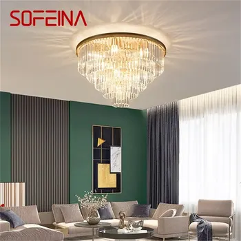 Потолочные светильники SOFEINA Золотые роскошные лампы в постмодернистском стиле, светильники LED Home для гостиной-столовой