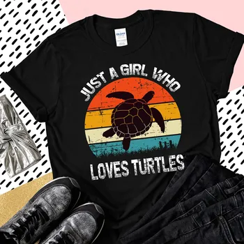 Просто девушка, Которая любит футболку turtles turtle Lover, сохрани милую Для