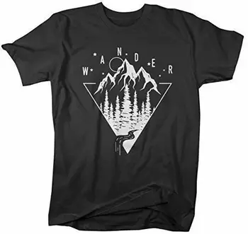 Рубашки Sarah Мужская футболка Wander, хипстерская футболка Nature, походная футболка с длинными рукавами