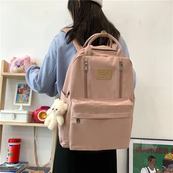 Рюкзак 2022 Многофункциональный Женский рюкзак на двойной молнии, студенческая сумка для ноутбука для девочек
