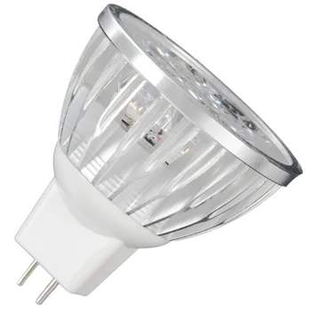 Светодиодная лампа MR16 мощностью 4 Вт с регулируемой яркостью /3200 К Теплый Белый светодиодный Прожектор / 50 Вт Эквивалентное Двухконтактное Основание GU5.3 /330 Люмен с Углом луча 60 градусов