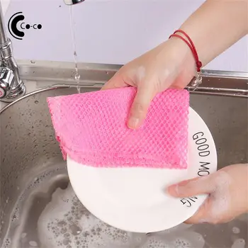 Сетчатое полотенце Уникальный дизайн сетки Прочное сетчатое полотенце для мытья посуды Ткань для чистки автомобиля Салфетки для чистки экрана Ткань для чистки из микрофибры