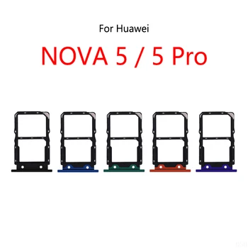 Слот для SIM-карты, держатель лотка, разъем для чтения sim-карт для Huawei Nova 5/5 Pro