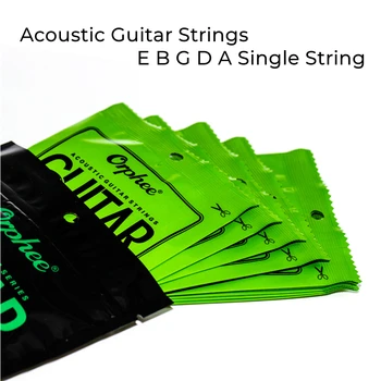 Струны для акустической гитары Orphee Single String EBGDA Калибр 010 014 023 030 039 047 Аксессуары для классической акустической гитары