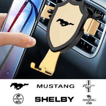 Универсальный воздуховыпускной кронштейн для автомобильного телефона на приборной панели, GPS-держатель смартфона для Mustang SHELBY GT 500 350 с откидным верхом V Mach e