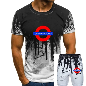 Футболка London Underground, мужские футболки, летний стиль, модные мужские футболки Swag, мужская новинка 2017, футболка 032054