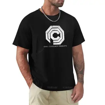Футболка Omni Consumer Products на заказ, футболки для спортивных фанатов, милые топы, мужская тренировочная рубашка, подростковая черная футболка, летняя