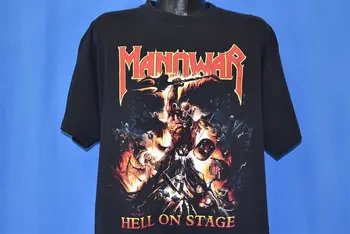 футболка с обложкой хэви-метал-группы Manowar 90-х 