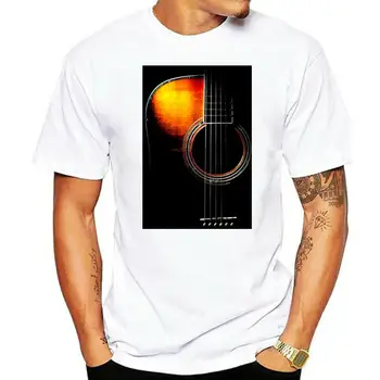 Цветная мужская футболка с акустической гитарой, Новый косплей, Хлопковая одежда большого размера с коротким рукавом на заказ для мужчин