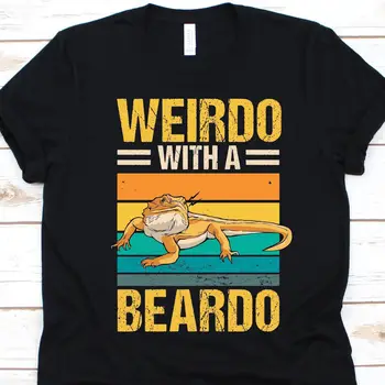 Чудак в футболке Beardo Дизайн бородатых драконов Погона Любитель рептилий Герпетолог Вид ящериц Хладнокровное животное