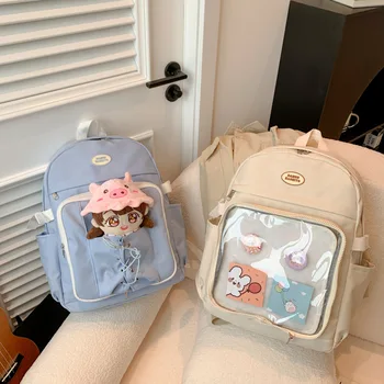 Япония и Южная Корея Прозрачные Новые многофункциональные рюкзаки в стиле кампуса, сумка для боли, детская сумка ita, школьный ранец большой емкости