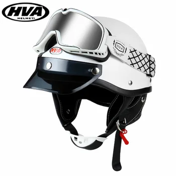 Японский Ретро-мотоциклетный шлем, мотоциклетный шлем Four Seasons, индивидуальный шлем-совок, Полушлем для электромобиля
