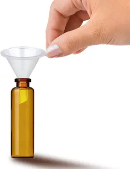 100 шт Пластиковая мини-воронка для наполнения жидкостью для пипетки для духов, набор для наполнения капсул для масла, лабораторный порошок, колбы для бутылок 1