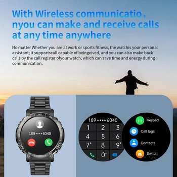 LIGE Новые модные смарт-часы мужские GPS Спорт на открытом воздухе Фитнес-браслет Bluetooth Часы для звонков IP68 Водонепроницаемые умные часы для Xiaomi 1