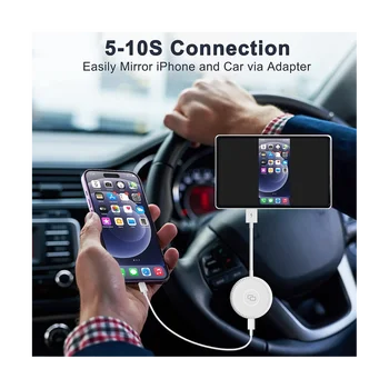 Беспроводной адаптер, Устройство Зеркального отображения экрана Автомобиля для iPhone / iPad, Замена Автомобильных аксессуаров для Беспроводного адаптера Carplay 1