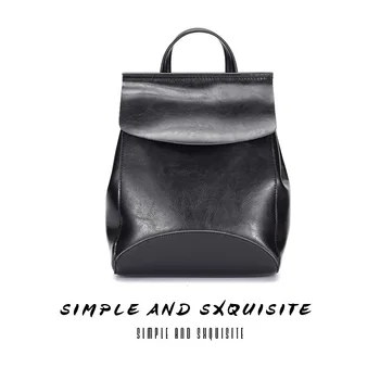 Летом 2023 года Новая женская сумка-рюкзак из воловьей кожи На одно плечо, рюкзак двойного назначения, простые и великолепные женщины 1