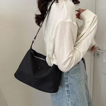 Модная женская универсальная сумка через плечо 2023, летняя простая однотонная сумочка, Офисная женская повседневная сумка для свиданий, шоппинга, клуба подмышек 1