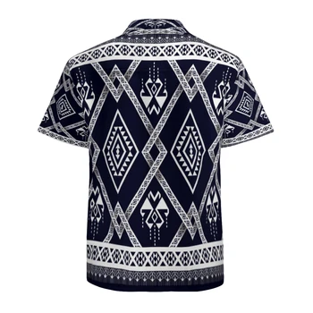 Мужская гавайская рубашка с коротким рукавом, быстросохнущая дышащая пляжная рубашка 1