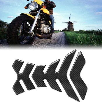 Наклейка-протектор для топливного бака мотоцикла из углеродного волокна, универсальная для Suzuki Kawasaki Honda Yamaha Ducati 1