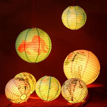 Новогодняя Китайская мода В Древнем стиле Ручной Бумажный Фонарь Танцевальный Традиционный Декоративный Фонарь для сцены 1