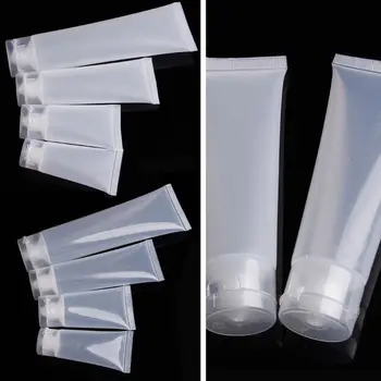 Пластиковые колпачки для крема для рук, портативные пустые бутылочки для очищающего средства для лица, прозрачные косметические 1