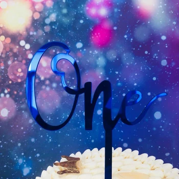 Топпер для торта для годовалого ребенка с Днем рождения, украшение тортов с Днем рождения, 1-й день рождения, декор торта с Днем рождения 1