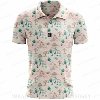 Летние красочные модные футболки-поло, мужская футболка с коротким рукавом, Быстросохнущая армейская команда, пуловер для гольфа, футболка, топы, одежда 2