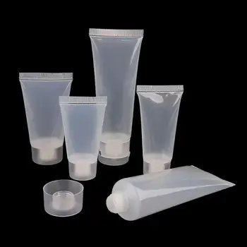 Пластиковые колпачки для крема для рук, портативные пустые бутылочки для очищающего средства для лица, прозрачные косметические 2