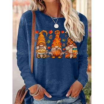 Женская мода Хэллоуин, футболка с длинным рукавом, толстовка, винтажная одежда в стиле Харадзюку, женские топы с 3D принтом тыквы и милого кота 3