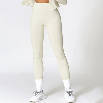 Мягкие Спортивные штаны для йоги с высокой талией, леггинсы для йоги, подтягивающие бедра, спортивные леггинсы для бега, брюки для фитнеса, Женская одежда для йоги 3